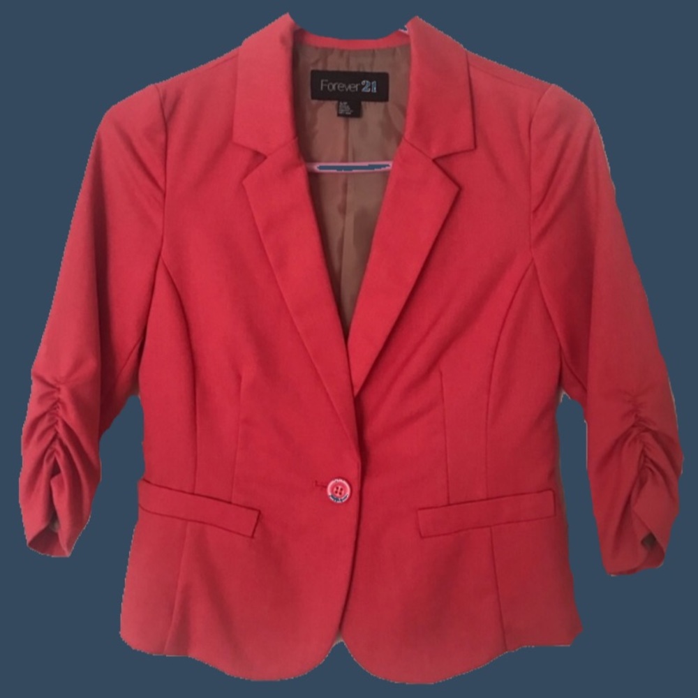 Forever 21 coral blazer